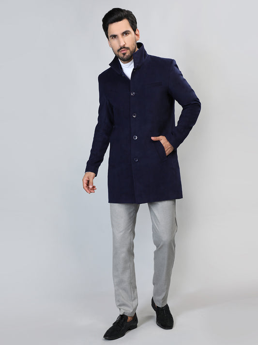 HONNETE Single-Breasted Longline Trench Coat