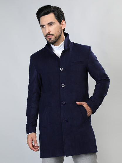 HONNETE Single-Breasted Longline Trench Coat