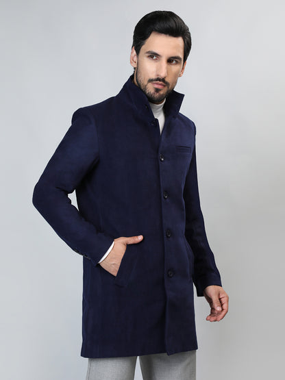 HONNETE Single-Breasted Longline Trench Coat