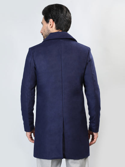 HONNETE Double Breasted Longline Pea Coat