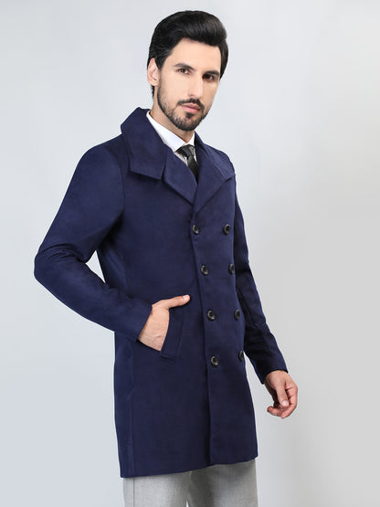 HONNETE Double Breasted Longline Pea Coat