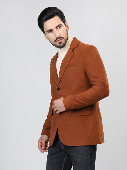 HONNETE Notched Lapel Single-Breasted Blazers