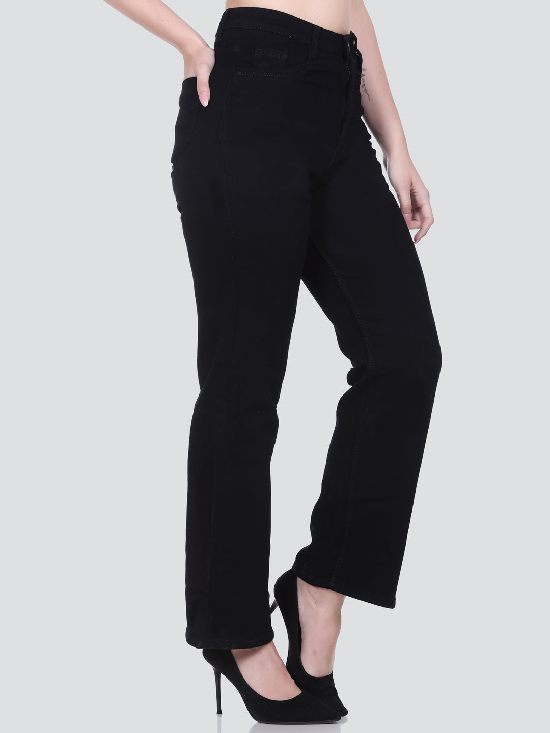 HONNETE Women Lean Straight Fit Stretchable Cotton Jeans