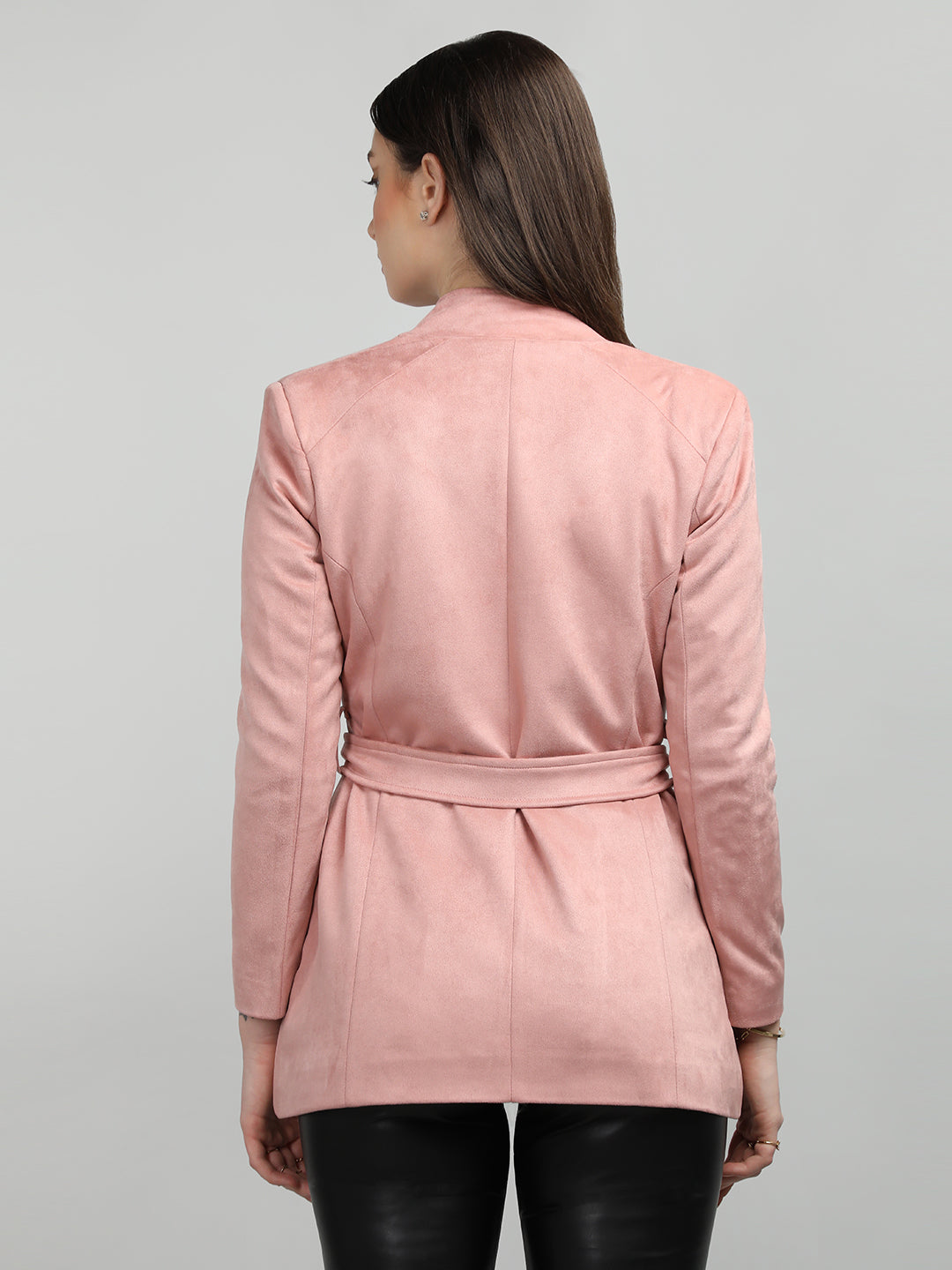 HONNETE Stand Collar Tie-Up Coat