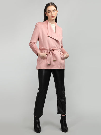 HONNETE Stand Collar Tie-Up Coat