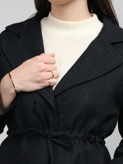 HONNETE Notched Lapel Collar Coats