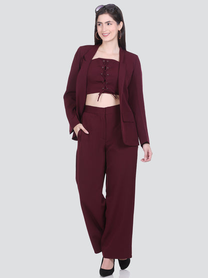 HONNETE Single-Breasted Three-Piece Casual Suit