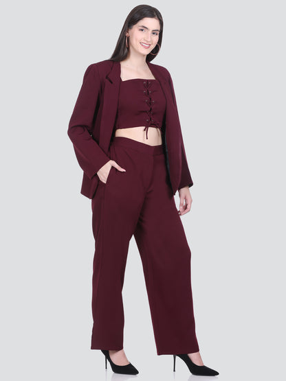 HONNETE Single-Breasted Three-Piece Casual Suit